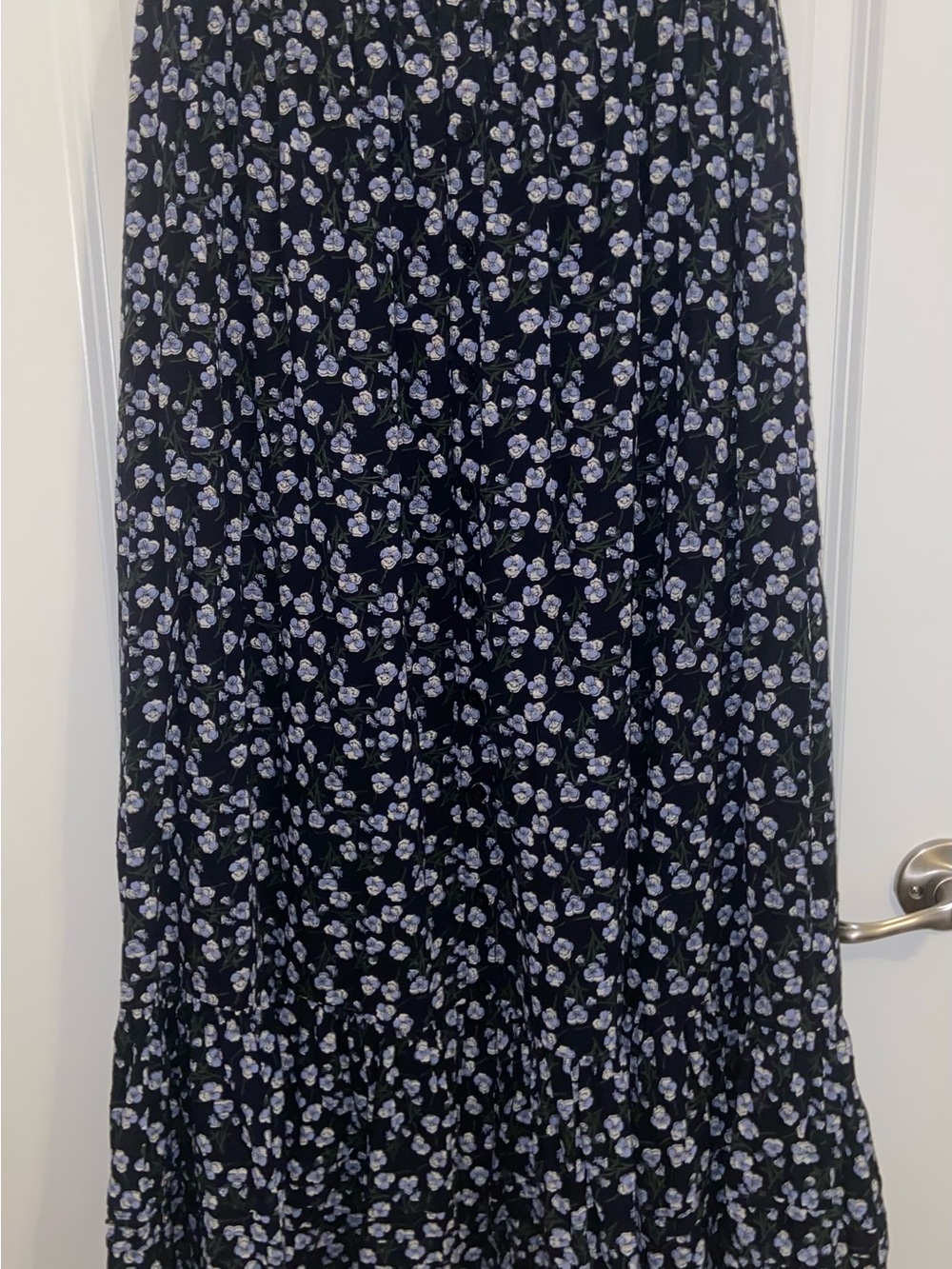 NWOT And Now This Black Purple
Floral Maxi Skirt Medium